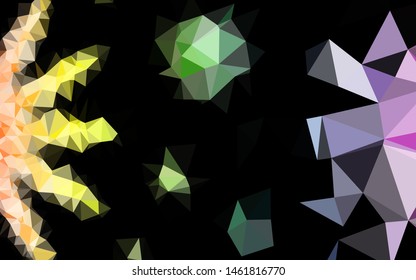 Light Multicolor, Rainbow vector polygonal pattern. Brand new colorful illustration in with gradient. Completely new template for your business design.