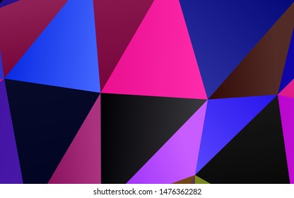 Light Multicolor, Rainbow vector polygonal background. A completely new color illustration in a vague style. Elegant pattern for a brand book.