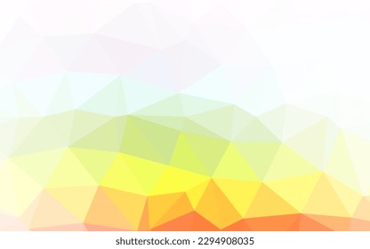 Light Multicolor, Rainbow vector polygonal template. Modern geometrical abstract illustration with gradient. Triangular pattern for your business design.