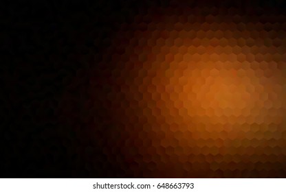 Light Multicolor, Rainbow vector polygonal illustration, which consist of hexagons. Hexagonal design for your business. Creative geometric background in Origami style with gradient