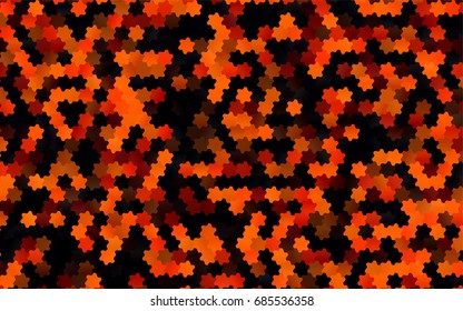 Light Multicolor, Rainbow vector polygonal illustration, which consist of hexagons. Hexagonal design for your business. Creative geometric background in Origami style with gradient