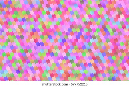 Light Multicolor, Rainbow vector polygonal illustration, which consist of hexagons. Hexagonal design for your business. Creative geometric background in Origami style with gradient