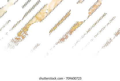 Light Multicolor, Rainbow vector polygonal illustration, which consist of hexagons. Hexagonal design for your business. Creative geometric background in Origami style with gradient