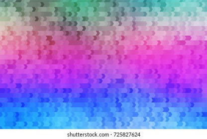 Light Multicolor, Rainbow vector polygonal illustration, which consist of rectangles. Rectangular pattern for your business design. Geometric background in Origami style with gradient. 