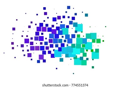 Light Multicolor, Rainbow vector polygonal illustration consisting of rectangles. Rectangular design for your business. Creative geometric background in origami style with gradient.