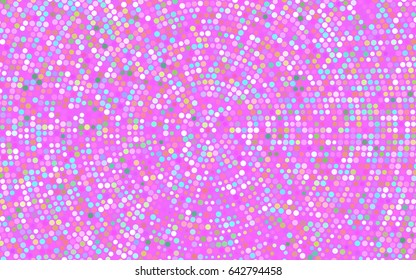 Light Multicolor, Rainbow vector red pattern of geometric circles, shapes. Colorful mosaic banner. Geometric background with colored disks.