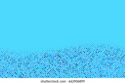 Light Multicolor, Rainbow vector red banner with set of circles, dots. Donuts Background. Creative Design Template. Technological halftone illustration.