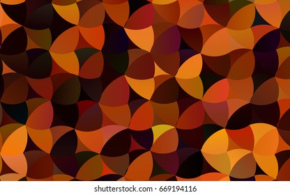 Light Multicolor, Rainbow vector red banner with set of circles, dots. Donuts Background. Creative Design Template. Technological halftone illustration.