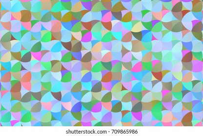 Light Multicolor, Rainbow vector red pattern of geometric circles, shapes. Colorful mosaic banner. Geometric background with colored disks.