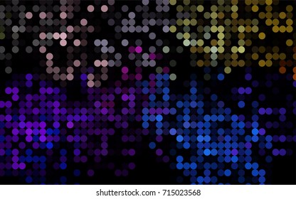 Light Multicolor, Rainbow vector red pattern of geometric circles, shapes. Colorful mosaic banner. Geometric background with colored disks.