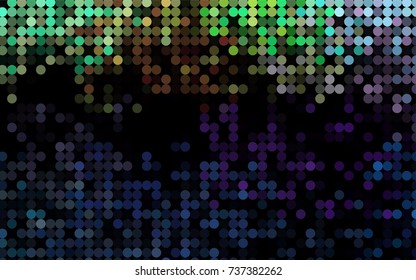 Light Multicolor, Rainbow vector red pattern of geometric circles, shapes. Colorful mosaic banner. Geometric background with colored disks.