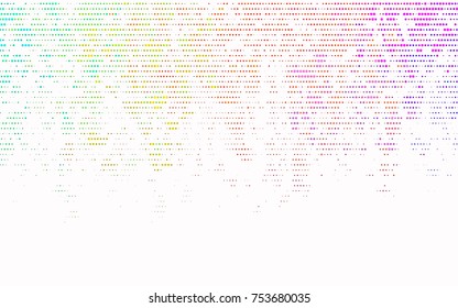 Light Multicolor, Rainbow vector red pattern of geometric circles, shapes. Colorful mosaic banner. Geometric background with colored disks.