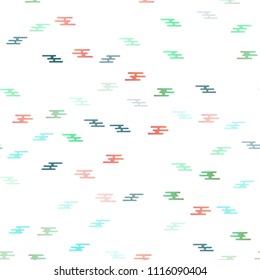 Light Multicolor, Rainbow vector seamless cover with long lines. Blurred decorative design in simple style with lines. Smart design for your business advert.