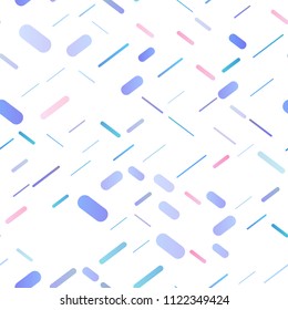 Light Multicolor, Rainbow vector seamless template with repeated sticks. Shining colored illustration with narrow lines. Smart design for your business advert.