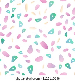 Light Multicolor, Rainbow vector seamless template with crystals, circles. Decorative design in abstract style with lines, dots. Pattern can be used for websites.