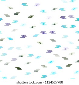 Light Multicolor, Rainbow vector seamless background with straight lines. Blurred decorative design in simple style with lines. The pattern can be used for busines ad, booklets, leaflets