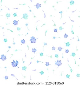 Light Multicolor, Rainbow vector seamless sketch backdrop. An elegant bright illustration with leaves in Natural style. New template for your business design.