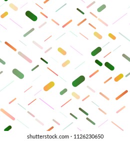Light Multicolor, Rainbow vector seamless template with repeated sticks. Shining colored illustration with narrow lines. The pattern can be used for websites.