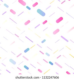 Light Multicolor, Rainbow vector seamless background with straight lines. Glitter abstract illustration with colored sticks. Smart design for your business advert.