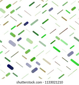 Light Multicolor, Rainbow vector seamless cover with long lines. Modern geometrical abstract illustration with staves. The pattern can be used for websites.