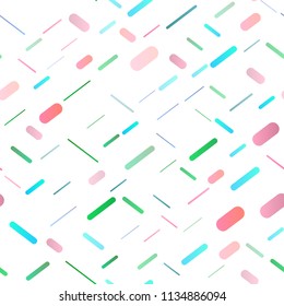 Light Multicolor, Rainbow vector seamless background with straight lines. Decorative shining illustration with lines on abstract template. Best design for your ad, poster, banner.