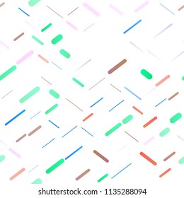 Light Multicolor, Rainbow vector seamless background with straight lines. Glitter abstract illustration with colored sticks. The template can be used as a background.