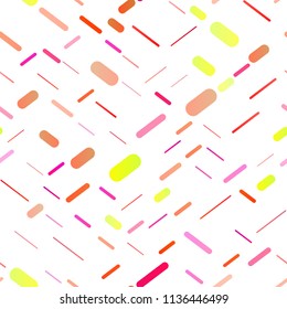 Light Multicolor, Rainbow vector seamless background with straight lines. Lines on blurred abstract background with gradient. The pattern can be used as ads, poster, banner for commercial.
