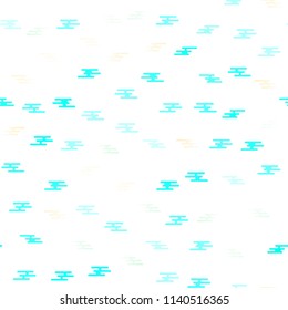 Light Multicolor, Rainbow vector seamless texture with colored lines. Glitter abstract illustration with colored sticks. The pattern can be used for busines ad, booklets, leaflets