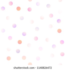 Light Multicolor, Rainbow vector seamless background with bubbles. Modern abstract illustration with colorful water drops. The pattern can be used for ads, leaflets of liquid.