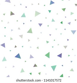 Light Multicolor, Rainbow vector seamless texture in triangular style. Beautiful illustration with triangles in nature style. Pattern for busines ad, booklets, leaflets