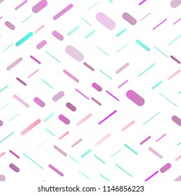 Light Multicolor, Rainbow vector seamless layout with flat lines. Glitter abstract illustration with colored sticks. The pattern can be used as ads, poster, banner for commercial.