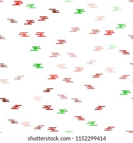 Light Multicolor, Rainbow vector seamless pattern with narrow lines. Lines on blurred abstract background with gradient. The template can be used as a background.