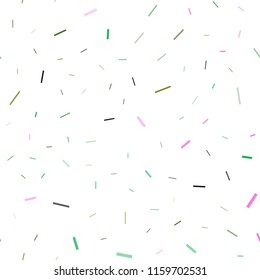 Light Multicolor, Rainbow vector seamless cover with long lines. Lines on blurred abstract background with gradient. The pattern can be used as ads, poster, banner for commercial.
