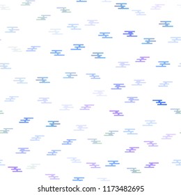 Light Multicolor, Rainbow vector seamless pattern with narrow lines. Glitter abstract illustration with colored sticks. The pattern can be used as ads, poster, banner for commercial.