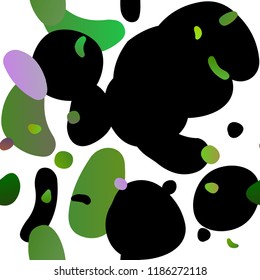 Light Multicolor, Rainbow vector seamless background with bubbles. Blurred decorative design in abstract style with bubbles. Template for business cards, websites.