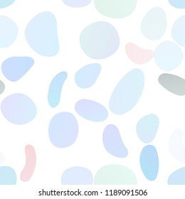 Light Multicolor, Rainbow vector seamless background with bubbles. Modern abstract illustration with colorful water drops. Pattern for design of window blinds, curtains.