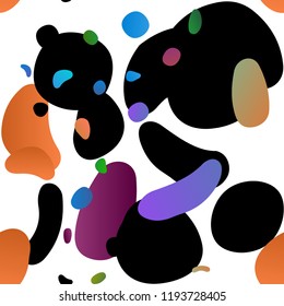 Light Multicolor, Rainbow vector seamless cover with circles. Modern abstract illustration with colorful water drops. Pattern for design of window blinds, curtains.