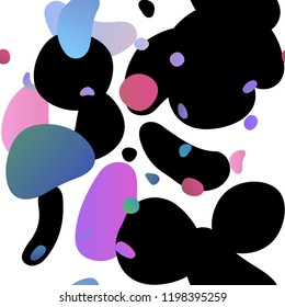 Light Multicolor, Rainbow vector seamless pattern with spheres. Illustration with set of shining colorful abstract circles. Template for business cards, websites.