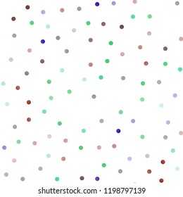 Light Multicolor, Rainbow vector seamless cover with spots. Blurred decorative design in abstract style with bubbles. Beautiful design for your business natural advert.