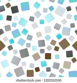 Light Multicolor, Rainbow vector seamless pattern in square style. Abstract gradient illustration with rectangles. Smart design for your business advert.