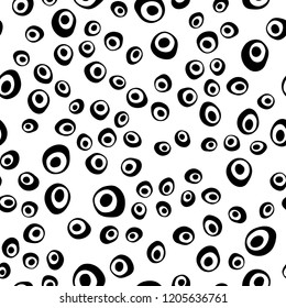 Light Multicolor, Rainbow vector seamless backdrop with dots, spots. Illustration with set of shining colorful abstract circles. Pattern for design of fabric, wallpapers.