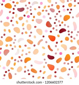Light Multicolor, Rainbow vector seamless pattern with spheres. Modern abstract illustration with colorful water drops. Template for business cards, websites.