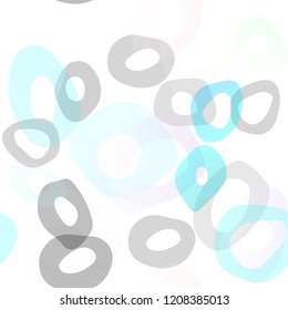 Light Multicolor, Rainbow vector seamless backdrop with dots, spots. Illustration with set of shining colorful abstract circles. Template for business cards, websites.