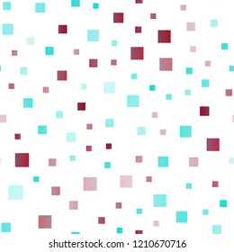 Light Multicolor, Rainbow vector seamless texture in rectangular style. Glitter abstract illustration with rectangular shapes. Pattern for busines ad, booklets, leaflets