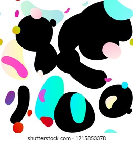 Light Multicolor, Rainbow vector seamless texture with disks. Abstract illustration with colored bubbles in nature style. Pattern for design of window blinds, curtains.