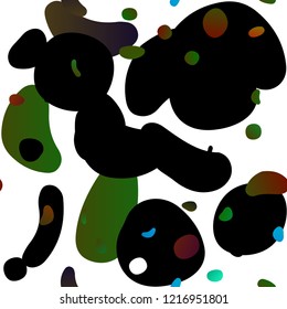 Light Multicolor, Rainbow vector seamless backdrop with dots, spots. Colorful illustration with blurred circles in nature style. Trendy design for wallpaper, fabric makers.
