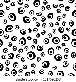 Light Multicolor, Rainbow vector seamless background with bubbles. Abstract illustration with colored bubbles in nature style. Pattern for design of fabric, wallpapers.