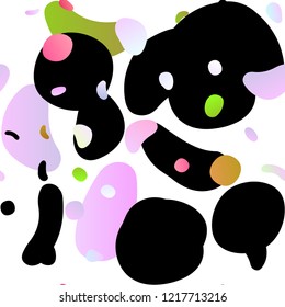 Light Multicolor, Rainbow vector seamless background with bubbles. Colorful illustration with blurred circles in nature style. Pattern for trendy fabric, wallpapers.