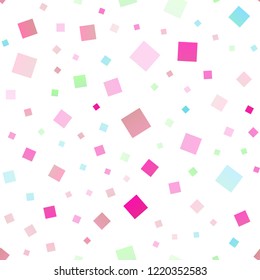 Light Multicolor, Rainbow vector seamless texture in rectangular style. Modern abstract illustration with colorful rectangles. The template can be used as a background.