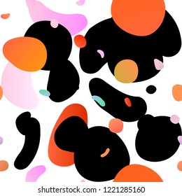 Light Multicolor, Rainbow vector seamless layout with circle spots. Blurred decorative design in abstract style with bubbles. Pattern for design of fabric, wallpapers.